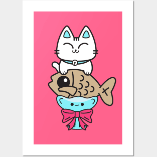 Taiyaki Cat Posters and Art